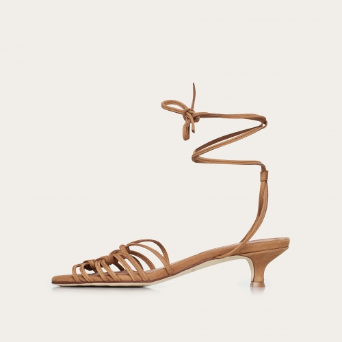 Amfi kitten Sandals, caramel | Balagan Studio