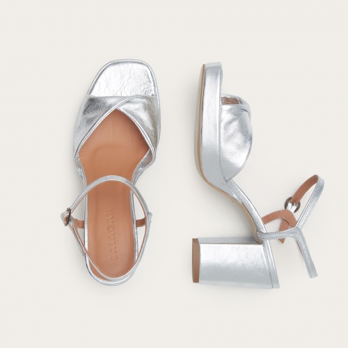 Bianca Sandals, silver | Balagan Studio
