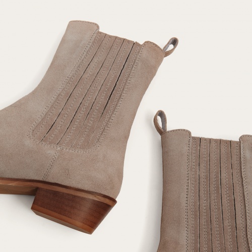 Ukaf Boots, grey velvet | Balagan Studio