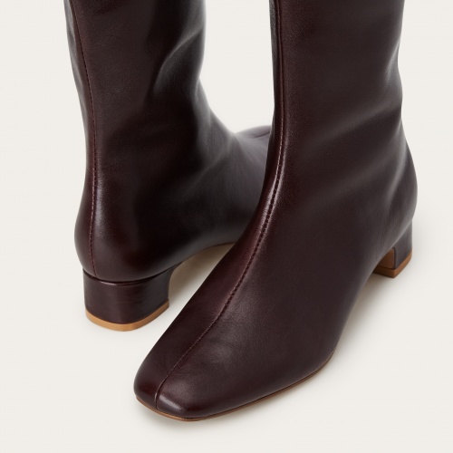 Bisou High Boots, mahogany | Balagan Studio