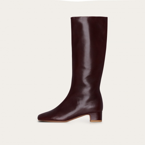 Bisou High Boots, mahogany | Balagan Studio