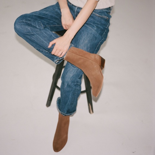 Sus botki, rudy welur OUTLET| Balagan Studio