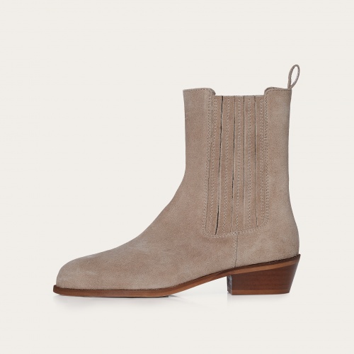 Ukaf botki, szary welur OUTLET | Balagan Studio