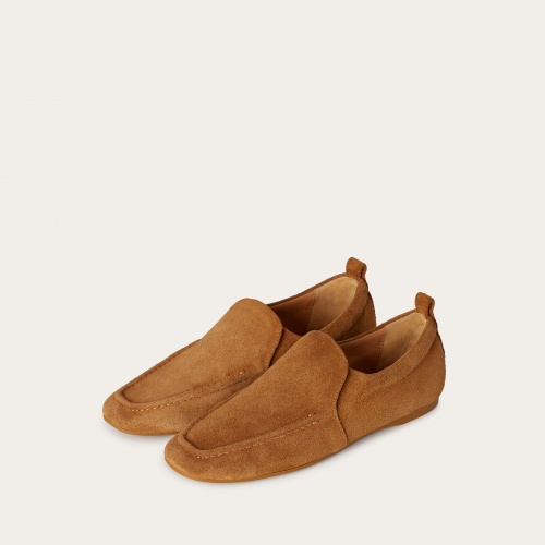Enzo loafers, caramel velvet| Balagan Studio