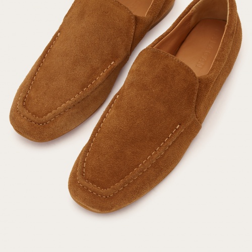 Enzo loafersy, karmelowy welur | Balagan Studio