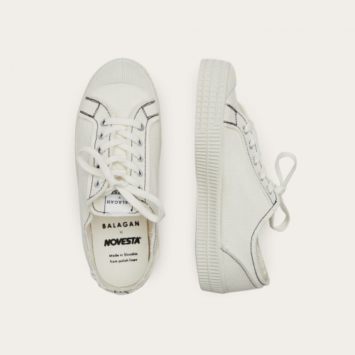 Novesta Star Master sneakersy damskie VEGAN, perłowy z czarną nicią| Balagan Studio
