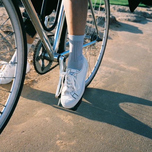 Novesta Star Master Women's sneakers VEGAN, pearl with black thread | Balagan Studio