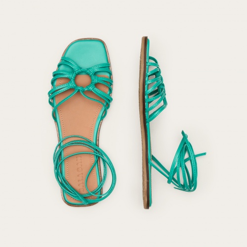 Amfi Sandals, vivid green OUTLET | Balagan Studio