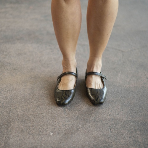 Pass Ballerina, olive python pattern | Balagan Studio