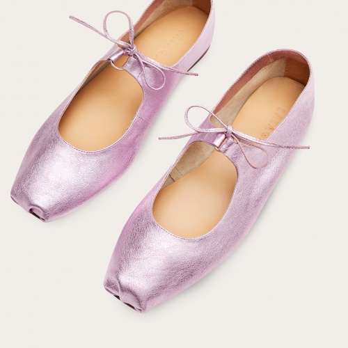 Batsheva baleriny, metaliczny różowy | Balagan Studio
