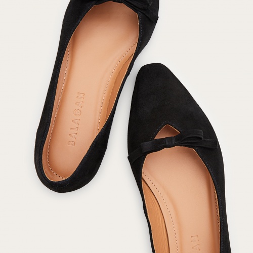 Pliya Ballerina, black suede | Balagan Studio
