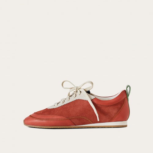 Ritza sneakers, vintage red nubuck| Balagan Studio