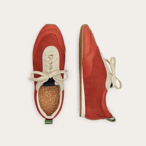 Ritza sneakers, vintage red nubuck| Balagan Studio