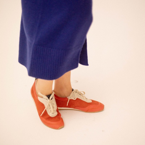 Ritza sneakers, vintage red nubuck| Balagan Studio