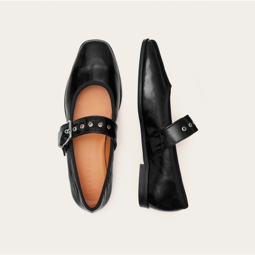 Louisine Baleriny, czarny połysk | Balagan Studio