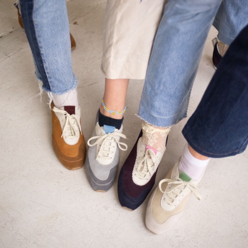 Ritza sneakersy, jasny welur | Balagan Studio