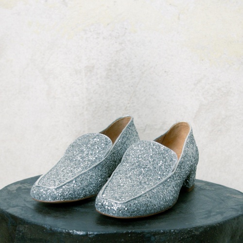 Hava Heels, silver glitter| Balagan Studio