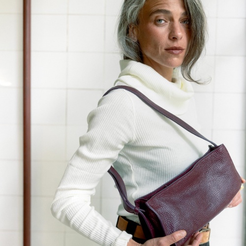 Monique Bag M, burgundy OUTLET | Balagan Studio