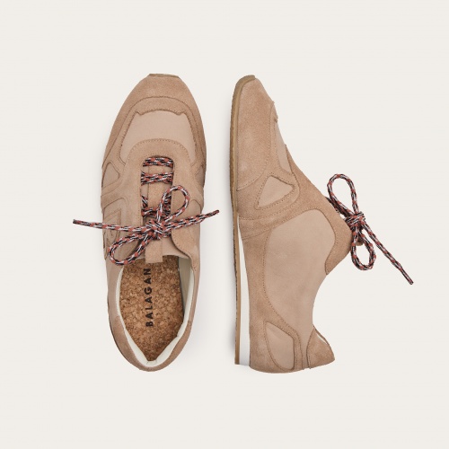 B. No.1 sneakersy, beżowy nubuk | Balagan Studio