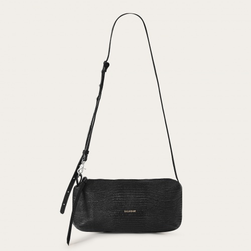 Marianne Bag M, black lizard | Balagan Studio