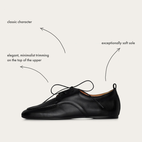 Lila Flats, black| Balagan Studio
