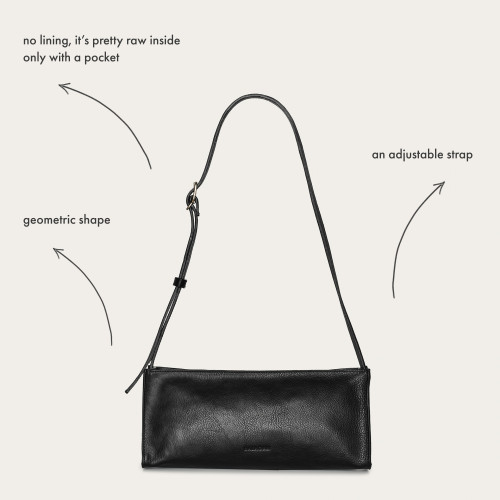 Monique torebka M, czarny OUTLET | Balagan Studio