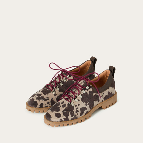 Dolomiti Flats, animal print velvet | Balagan Studio