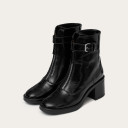 Lyra Boots, glossy black