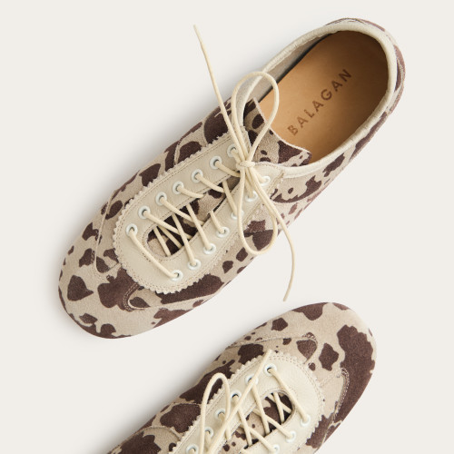 Milano sneakersy, zwierzęcy wzór welur | Balagan Studio