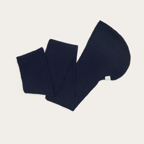 Irena Hooded Scarf, navy | Balagan Studio