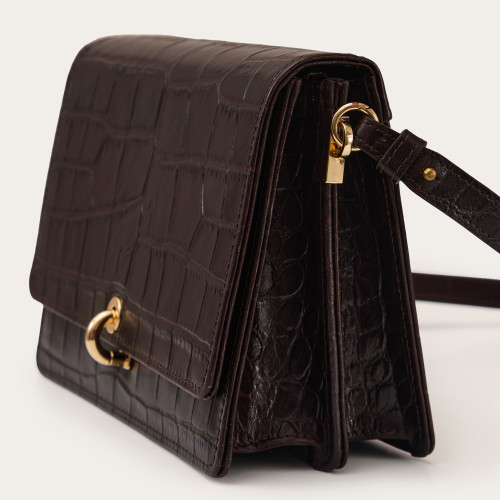 Jubilee Bag M, brown croco | Balagan Studio