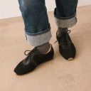 B No.1 Sneakers, black velvet OUTLET