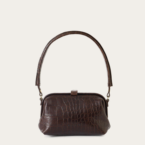 Roha Bag S, brown croco | Balagan Studio