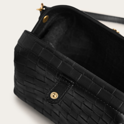 Rofe Bag S, matte black braid | Balagan Studio
