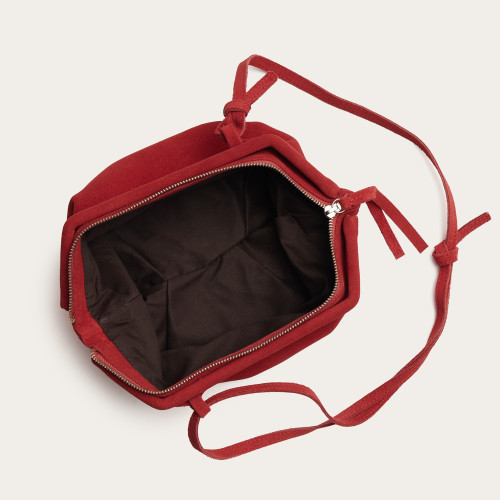 Plis Bag S, red velvet | Balagan Studio