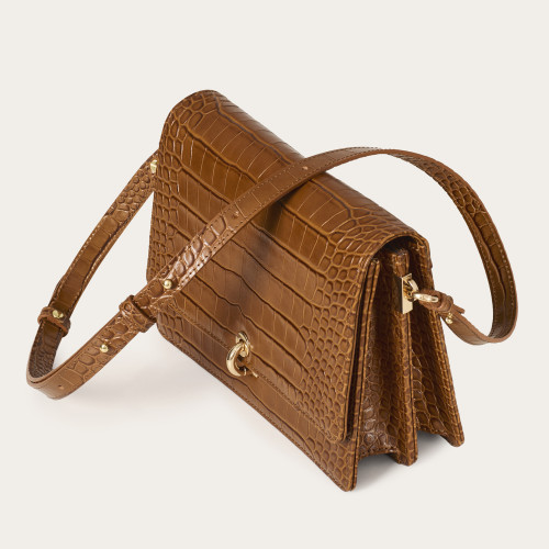 Jubilee Bag M, caramel croco | Balagan Studio
