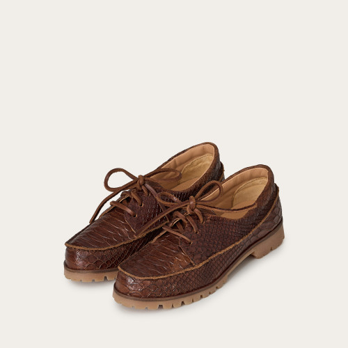 Tefer Flats, brown croco | Balagan Studio