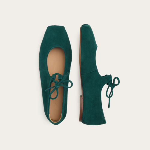 Batsheva Ballerina, dark green velvet | Balagan Studio