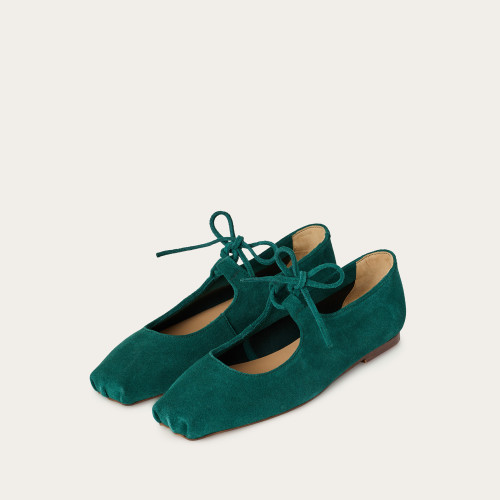 Batsheva Ballerina, dark green velvet | Balagan Studio