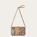 Rofe Bag M, beige python pattern