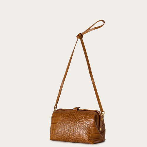 Rofe Bag M, caramel croco | Balagan Studio