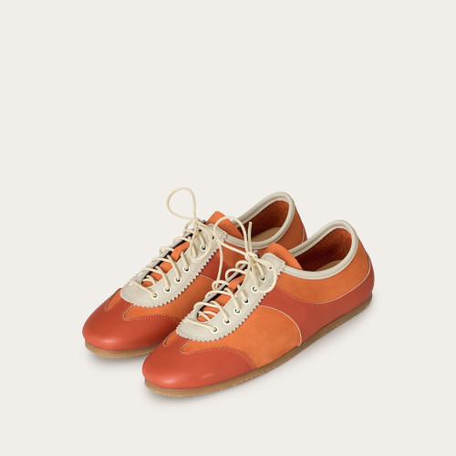 Milano sneakersy, morelowy nubuk | Balagan Studio