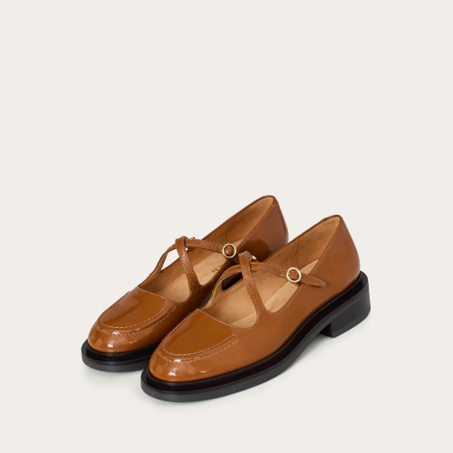 Mia Flats, glossy caramel | Balagan Studio