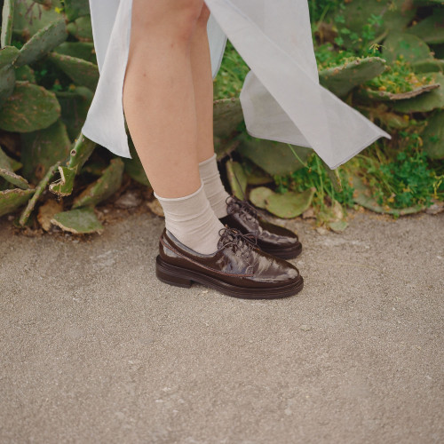 Deck Flats, glossy brown | Balagan Studio