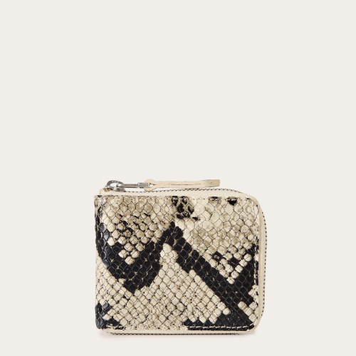 Kis Wallet, off white python pattern | Balagan Studio