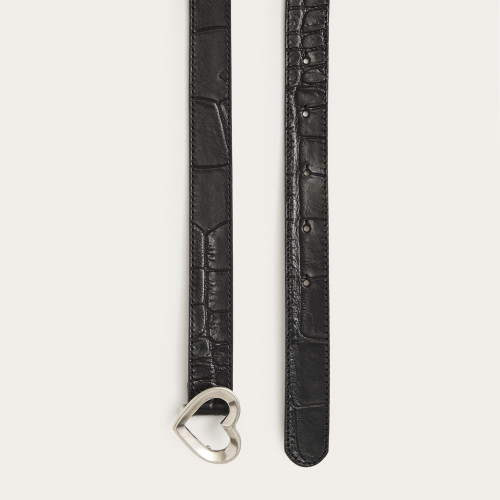 Love Belt, black croco | Balagan Studio