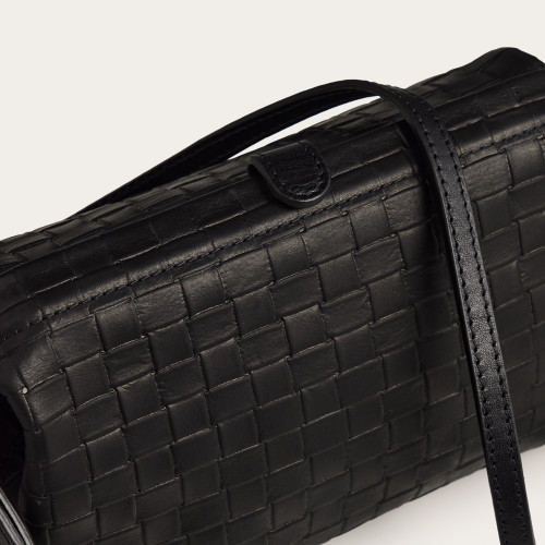 Rofe Bag M, matte black braid | Balagan Studio
