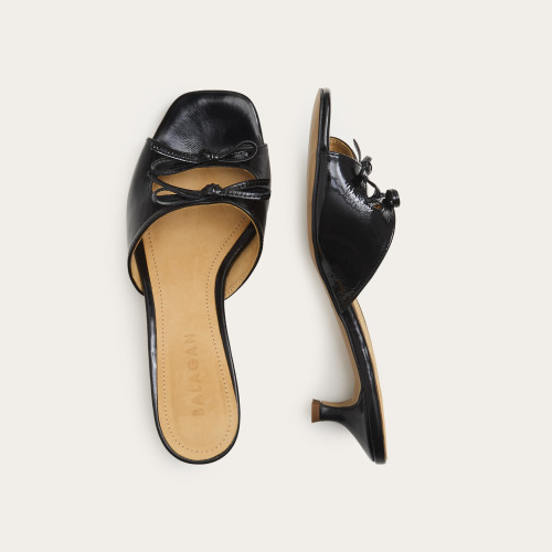 Harper Slides, glossy black | Balagan Studio