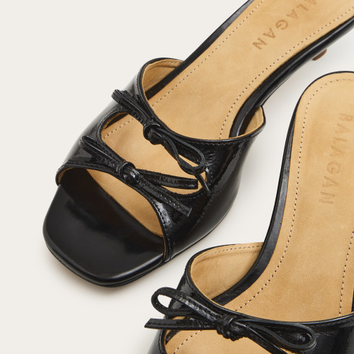 Harper Slides, glossy black | Balagan Studio