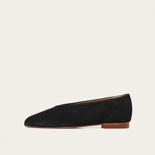 Opera Ballerina, black suede | Balagan Studio